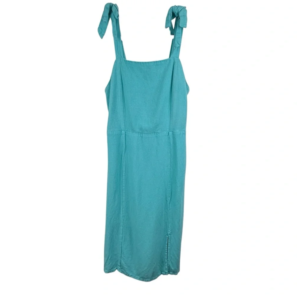 GB Girls Sleeveless Fit and Flare Teal Boho Midi Dress size 12 - Picture 2 of 10
